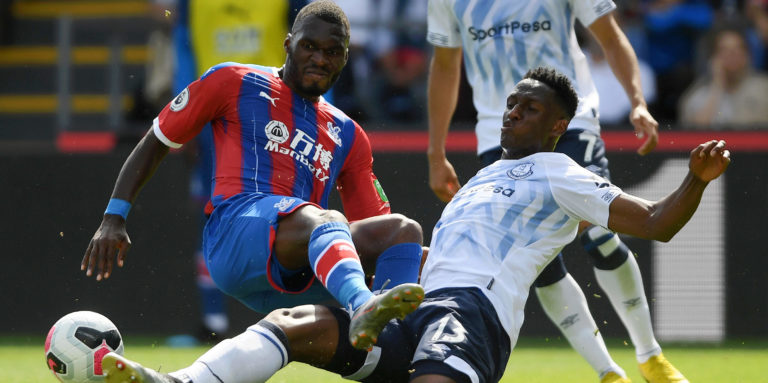 Everton fans hail Mina after impressive Palace display