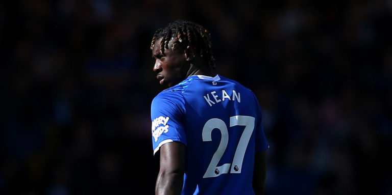 These Everton fans are furious at Kean being on the bench