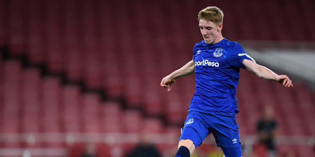 Everton fans call for Anthony Gordon to be given first team chance