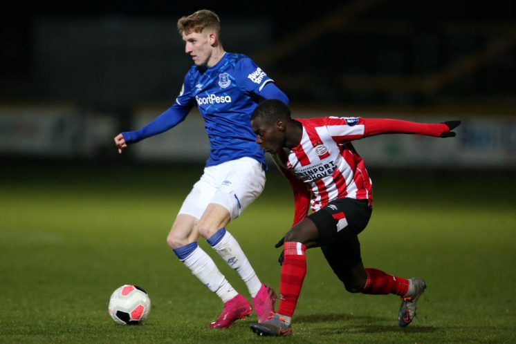 Everton v PSV - Premier League International Cup Lewis Storey/Getty Images Sport