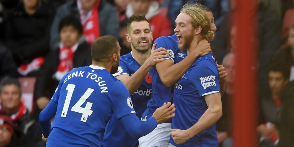 Everton fans breathe a sigh a relief after the Blues beat Southampton