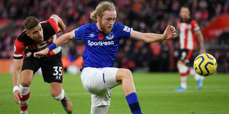 Everton fans drool over Tom Davies after impressive performances