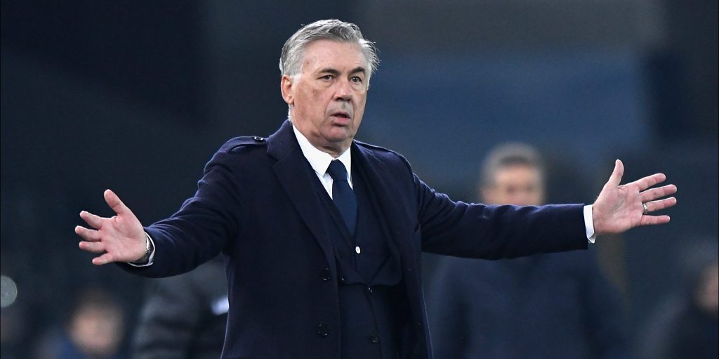 Carlo Ancelotti arrives on Merseyside for talks with Everton
