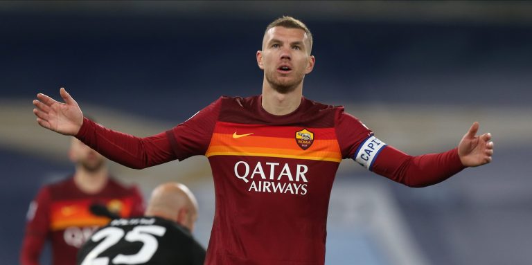 Everton target Edin Dzeko training alone as transfer rumours persist