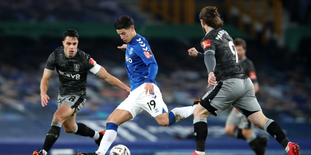 Many Everton fans laud James Rodriguez’s performance in FA Cup