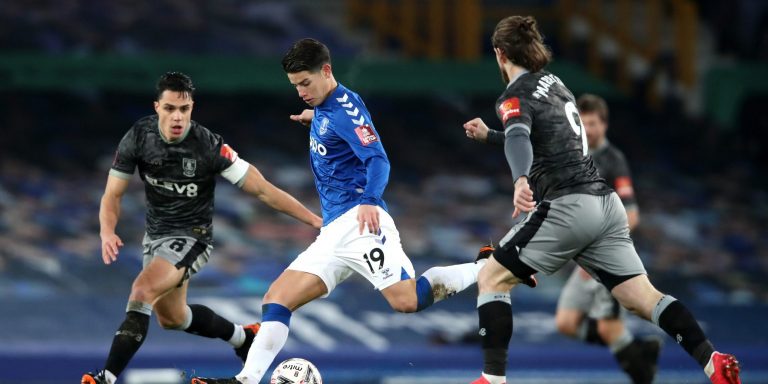 Many Everton fans laud James Rodriguez’s performance in FA Cup
