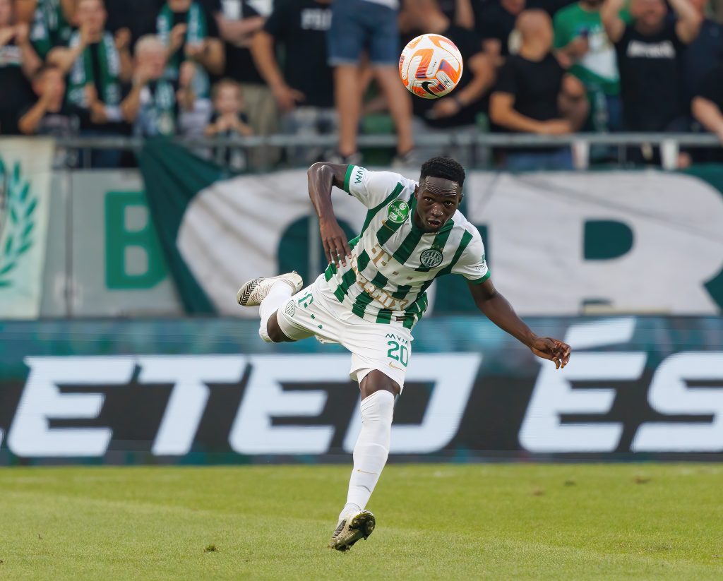 Adama Traore in action for Ferencvaros