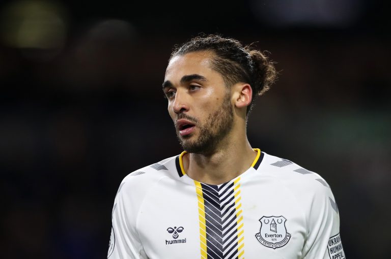 Dominic Calvert-Lewin in action for Everton