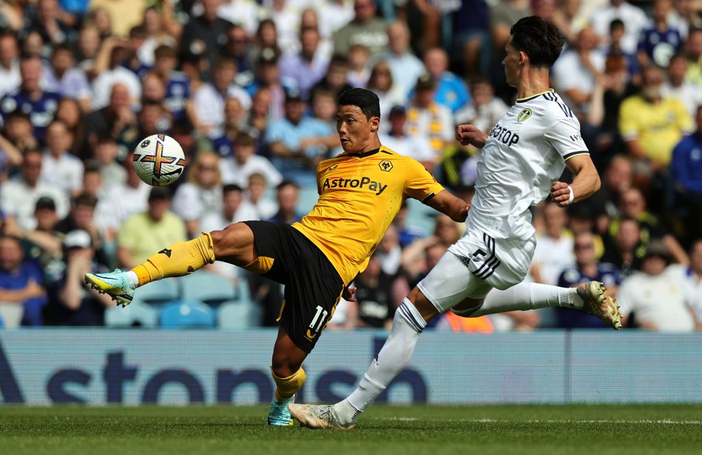 Hwang Hee-chan in action for Wolves