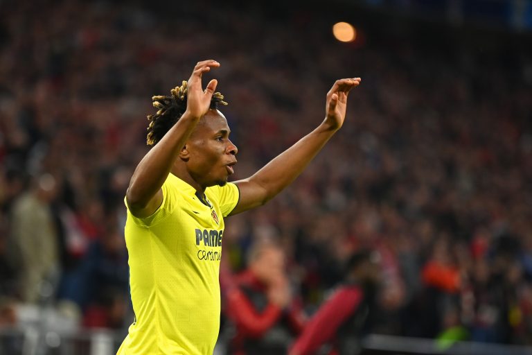 Samuel Chukwueze in action for Villarreal