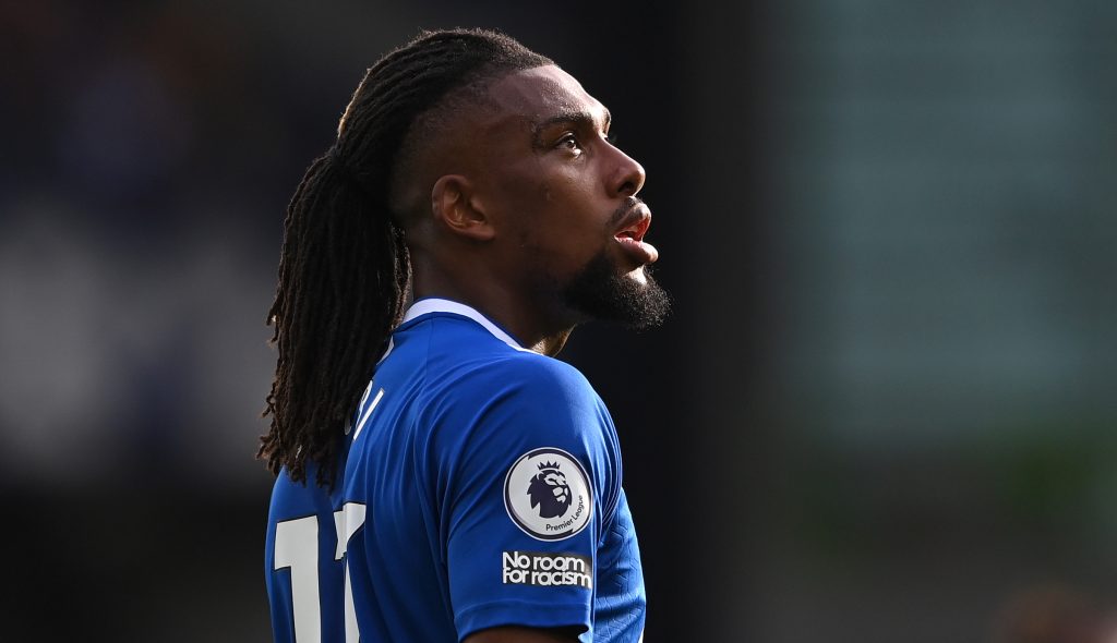 Alex Iwobi in action for Everton