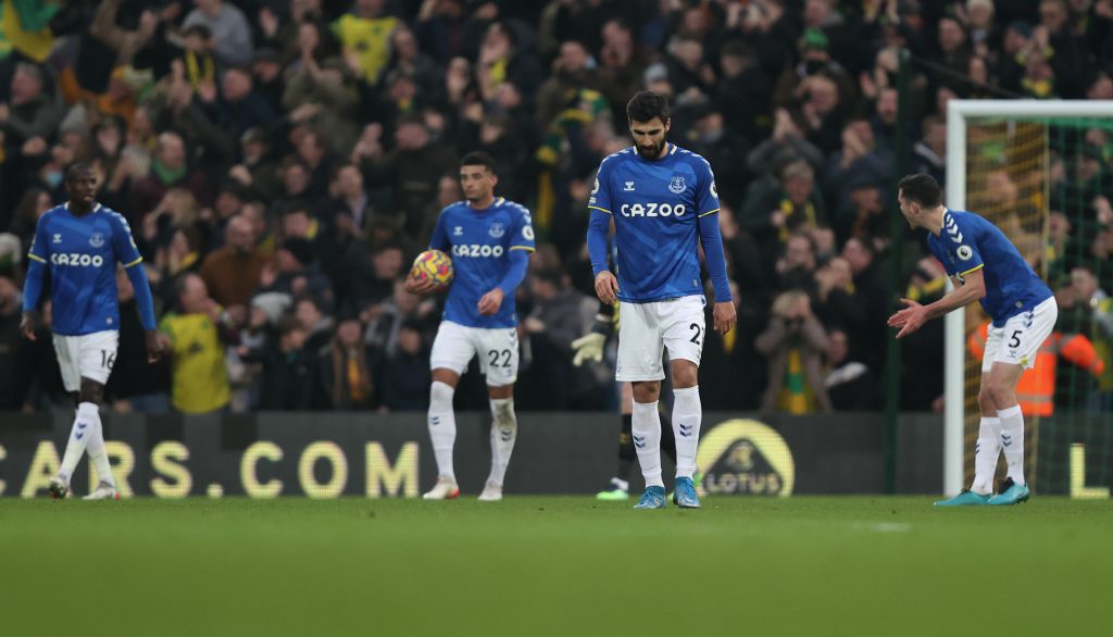 Andre Gomes in action for Everton