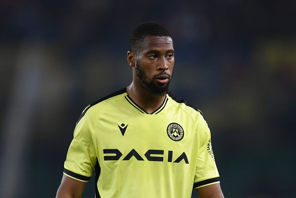 Udinese striker Beto in action