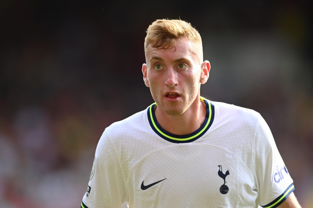 Dejan Kulusevski in action for Tottenham Hotspur