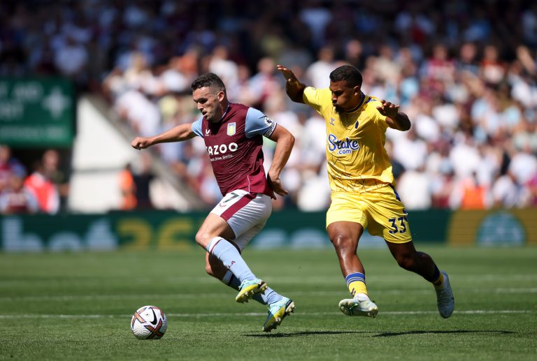 Salomon Rondon in action for Everton against Aston Villa
