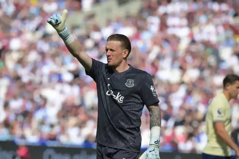 ‘I never get nervous’, Jordan Pickford ready for pressure as Everton chase Europe