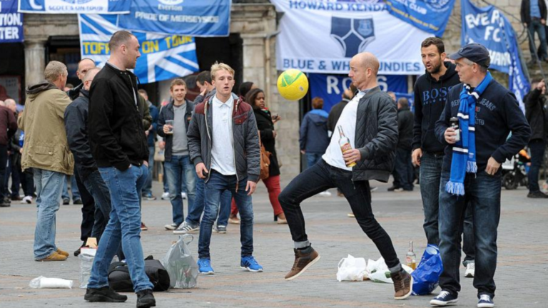 Evertonians gather in Hamburg ahead of Blues’ pre-season clash