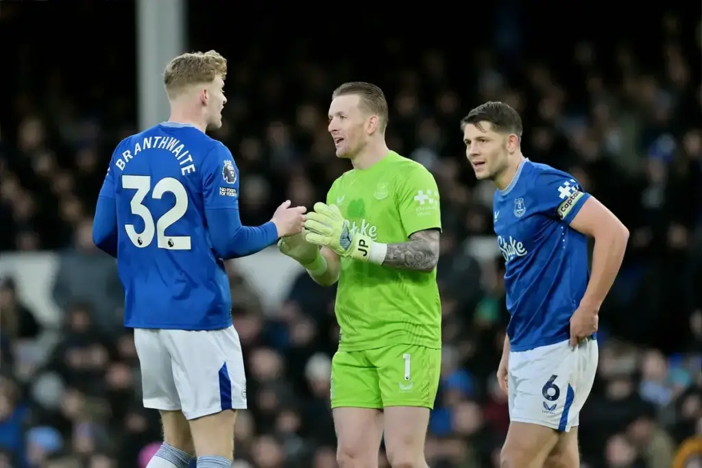 Branthwaite says Jordan Pickford does not get the credit he deserves