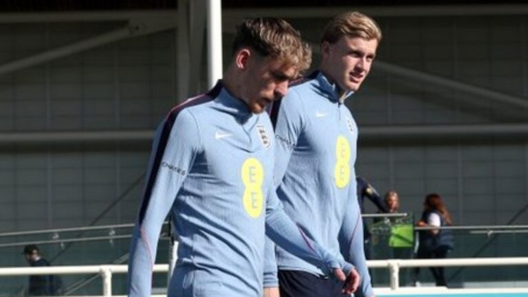 Garner and Branthwaite get England minutes as Pickford sits out Spain game